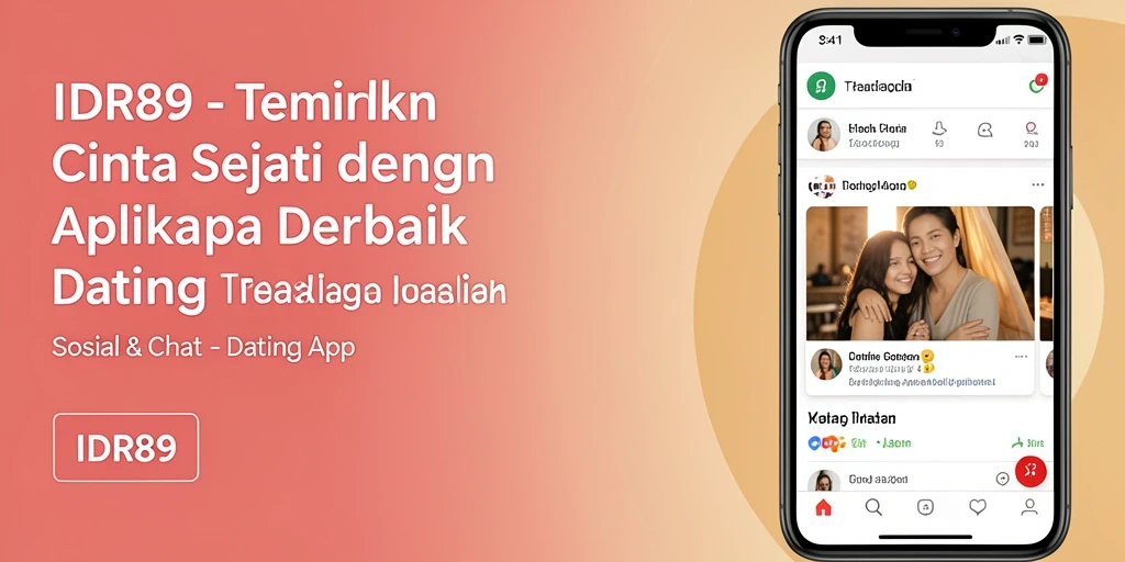 Antarmuka aplikasi IDR89 untuk menemukan pasangan.