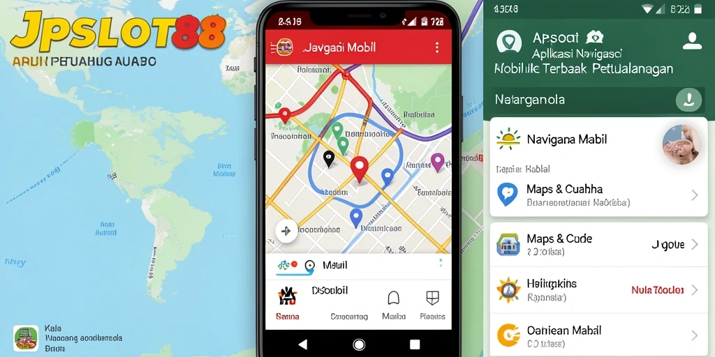 Tampilan antarmuka intuitif JPSLOT88 untuk navigasi mobil.
