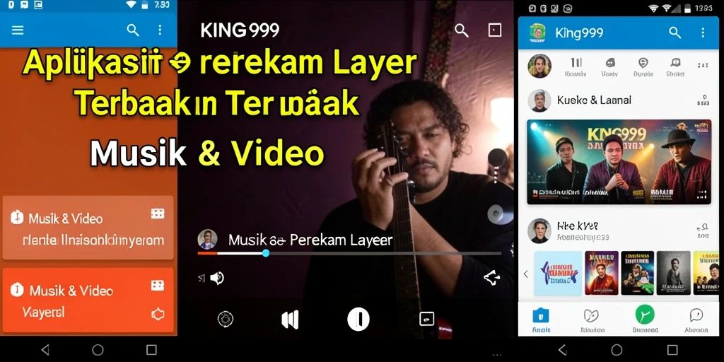 Tampilan antarmuka KING999 yang user-friendly saat merekam layar.