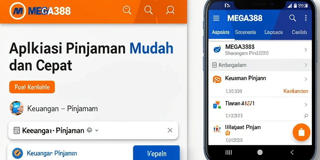 Antarmuka aplikasi MEGA388 yang sederhana dan fungsional.