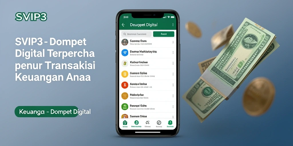 Antarmuka SVIP3 yang sederhana dan mudah digunakan untuk transaksi keuangan.
