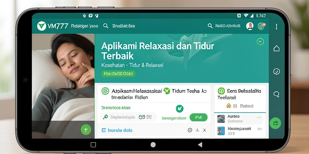 Antarmuka VM777 yang menenangkan dan mudah digunakan.