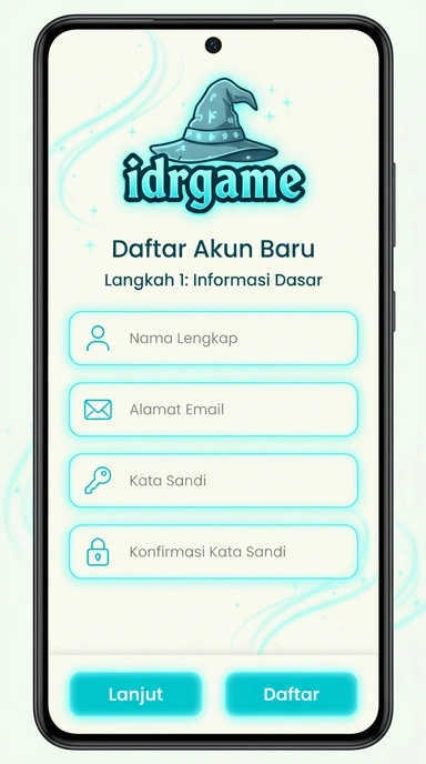 Panduan Daftar Akun idrgame untuk Pengguna Android